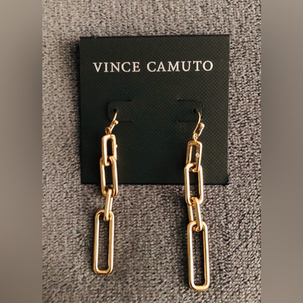 Vince Camuto Multi-link Earrings Gold-tone NWT